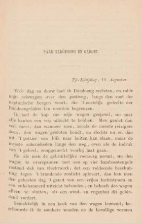 Naar Taróegong en Gároet