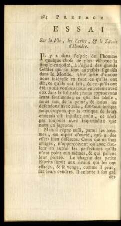 Essai Sur la Vie, les Ecrits, & le Savoir d'Homére