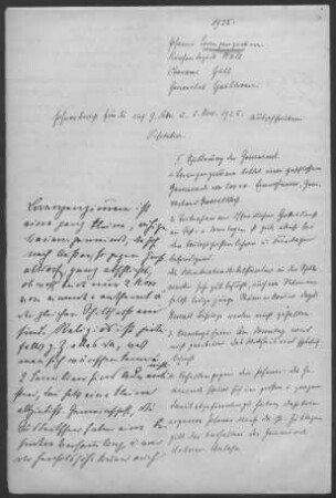 Lorenzenzimmern: Pfarrbericht 1925