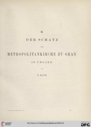 Der Schatz der Metropolitankirche zu Gran in Ungarn