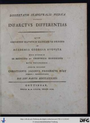 Dissertatio Sistens Infarctus Differentias.