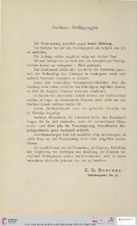 Auctions-Bedingungen