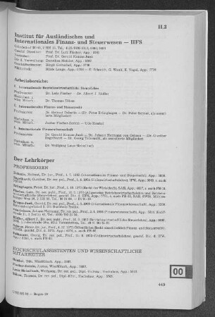 Institut für Ausländisches und Internationales Finanz- und Steuerwesen - IIFS