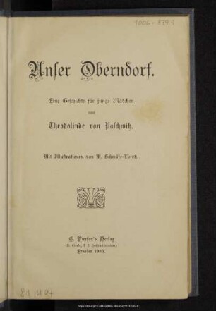 Unser Oberndorf : eine Geschichte für junge Mädchen