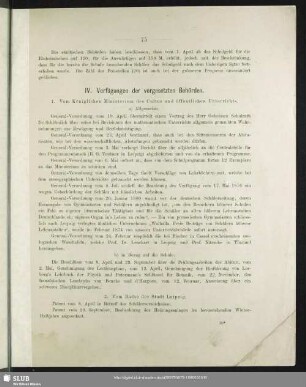 IV. [i.e. VI.] Verfügungen der vorgesetzten Behörden