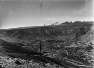 La Paz : Blick von einer Anhöhe auf La Paz.