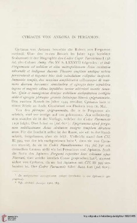 27: Cyriacus von Ankona in Pergamon