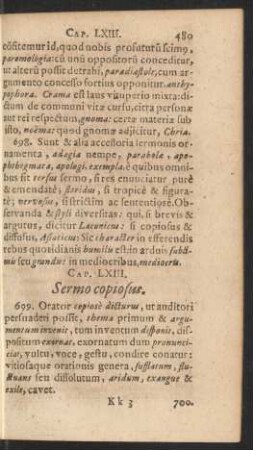 Cap. LXIII. Sermo copiosus