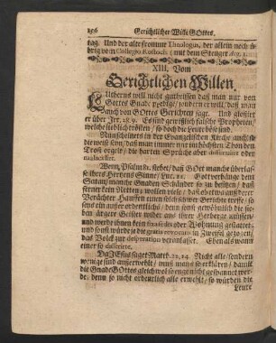 XIII. Vom Gerichtlichen Willen