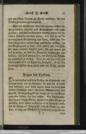 Folgen des Treffens