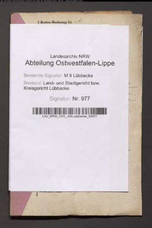 Erblasser: Niermann, Johann Christoph; Erblasser: Niermann, Marie Elisabeth, geb. Schumacher:
