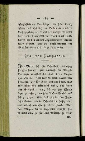 Frau von Pompadour.