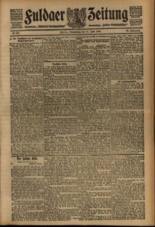 Ausgabe vom Donnerstag, den 11. Juni 1908.