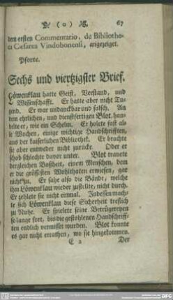 Sechs und viertzigster Brief