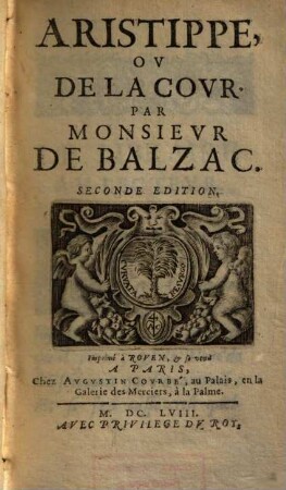 Aristippe, Ov De La Covr
