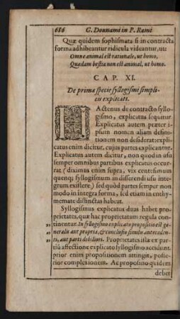 Cap. XI. De prima specie syllogismi simplicis explicati.