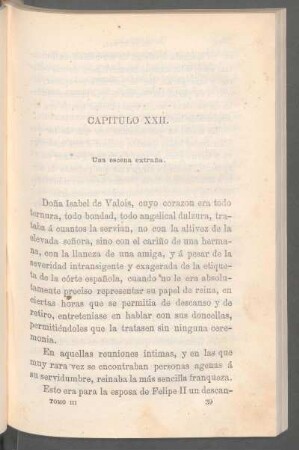 Capítulo XXII. - Una escena extraña.