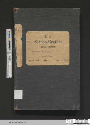 Sterberegister Kliestow 1908-1915