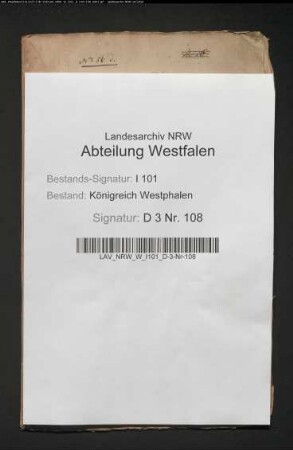 Schätzung des allodifizierten Thorspeckenschen Lehens