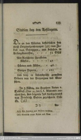 Studien bey den Anfängern