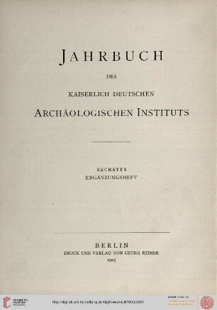 Band 6: Jahrbuch des Deutschen Archäologischen Instituts / Ergänzungs-Heft: Antikes Zaubergerät aus Pergamon
