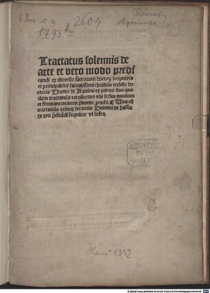 De arte et vero modo praedicandi