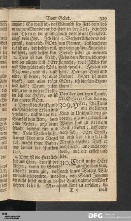 Von der heiligen Taufe.