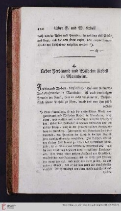 Ueber Ferdinand und Wilhelm Kobell in Mannheim