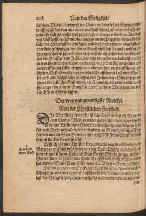 Der drey und zwentzigste Artickel.