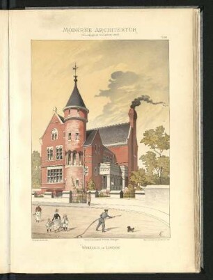 Wohnhaus in London. Burges, Architekt