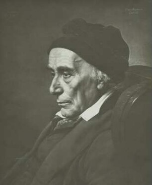 Porträt David Friedländer (erster jüdischer Stadtrat Berlins) : Dresden. Ausstellung "Kunst in Sachsen vor 100 Jahren". Porträt David Friedländer (erster jüdischer Stadtrat Berlins). Gemälde (1833; J. Hübner)