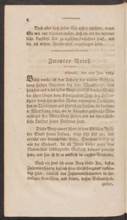 Zweyter Brief.