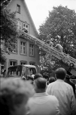 Übung der Freiwilligen Feuerwehr Rüppurr