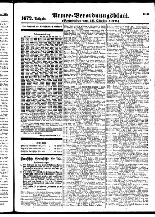 1672. Ausgabe. Dienstag, 16. Oktober 1917
