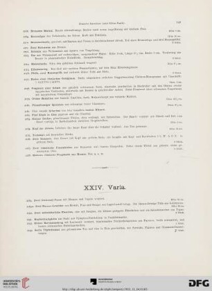 XXIV. Varia (Nr. 2189-2195)