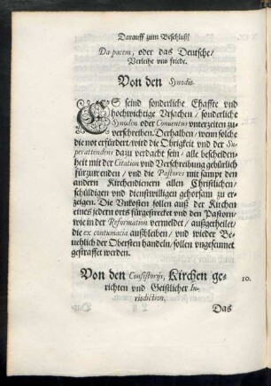 Von den Synodis.