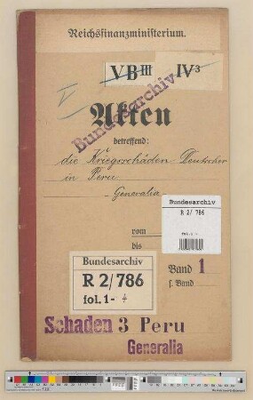 Kriegsschäden Deutscher in Peru