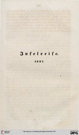 Inselreise 1837