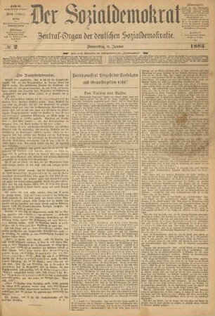 No 2. Donnerstag, 8. Januar 1885.