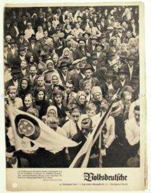 Monatszeitschrift "Der Volksdeutsche" u.a. zur Eröffnung des "Deutschen Hauses" in Budapest