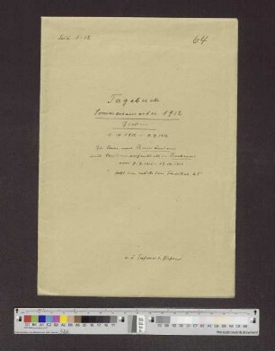 Band 64: Sommersemester 1912, Gießen