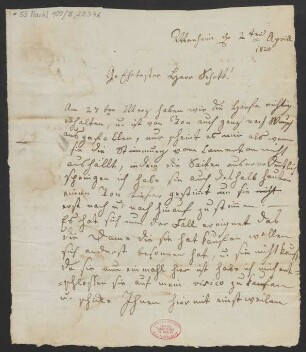 Brief an B. Schott's Söhne : 02.04.1820