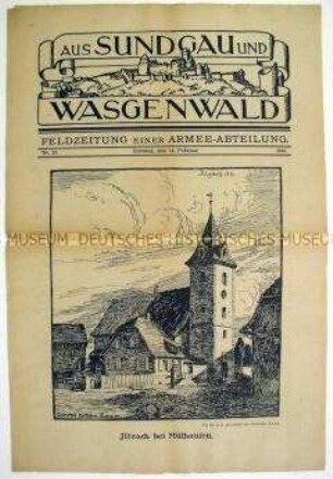 Feldzeitung "Aus Sundgau und Wasgenwald"