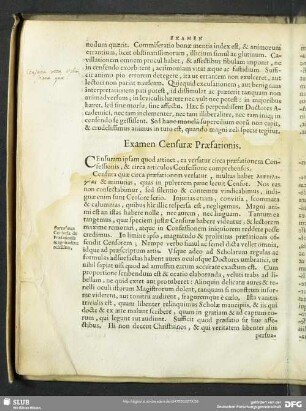 Examen Censurae Praefationis