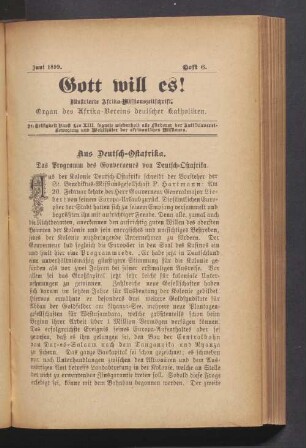 Heft 6. Juni 1899