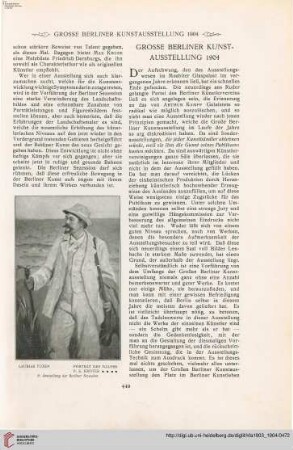 19: Grosse Berliner Kunstausstellung 1904