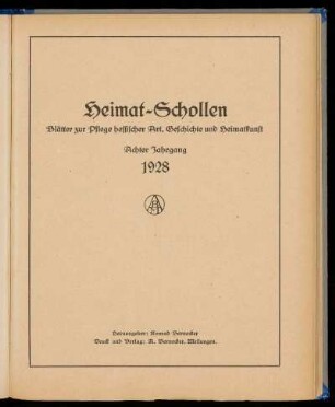 Heimat-Schollen 1928