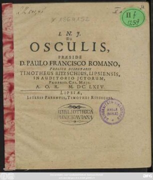 De Osculis
