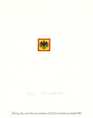 Bundespräsident Prof. Dr. Karl Carstens
