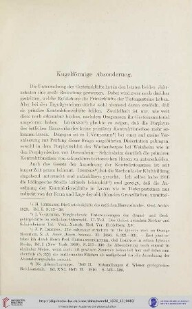 Kugelförmige Absonderung